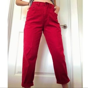 ♦️Vintage Red Bill Blass Mom Jeans♦️